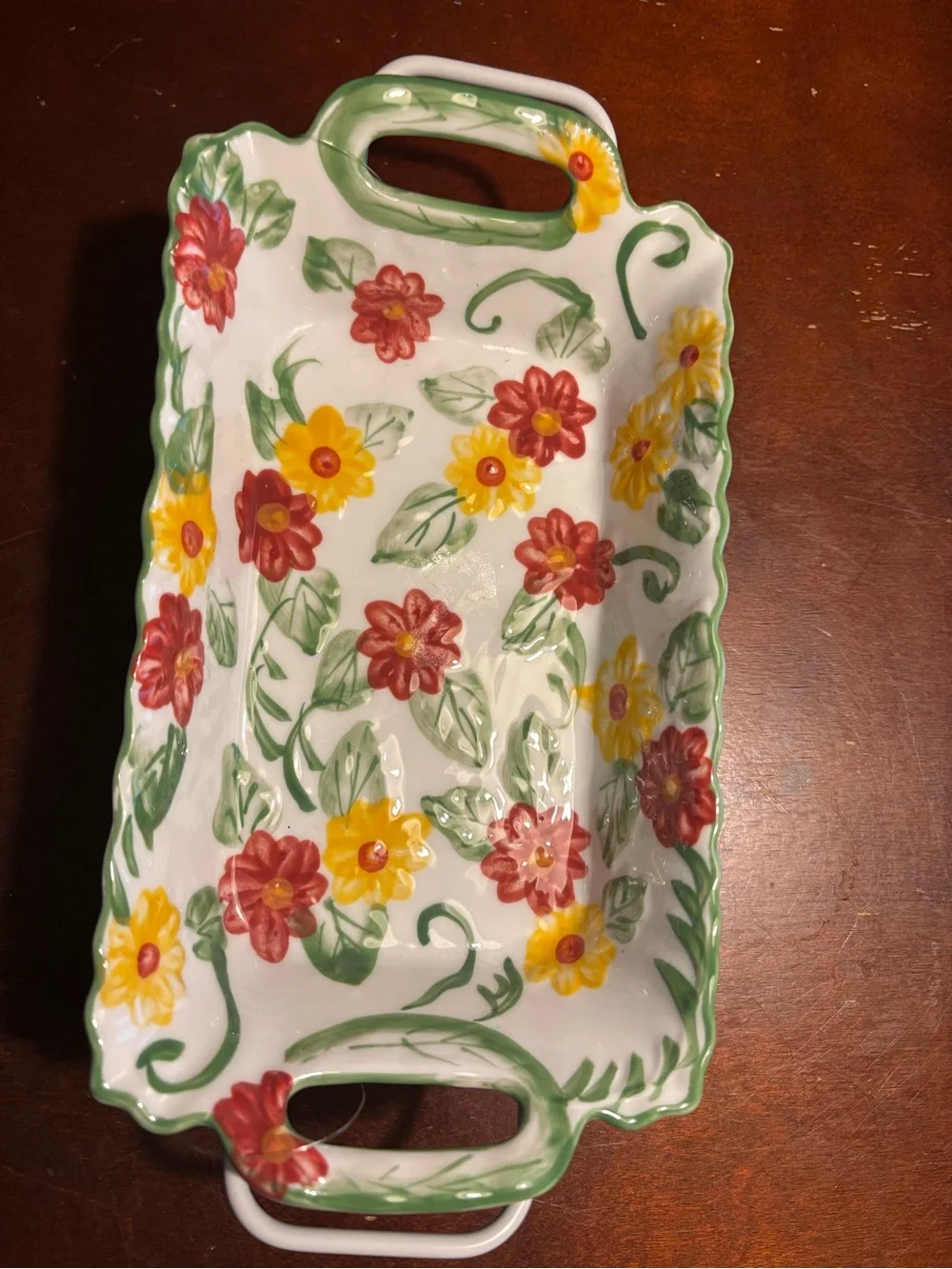 Temp-tations by Tara Daisy Floral baking dishes/basket